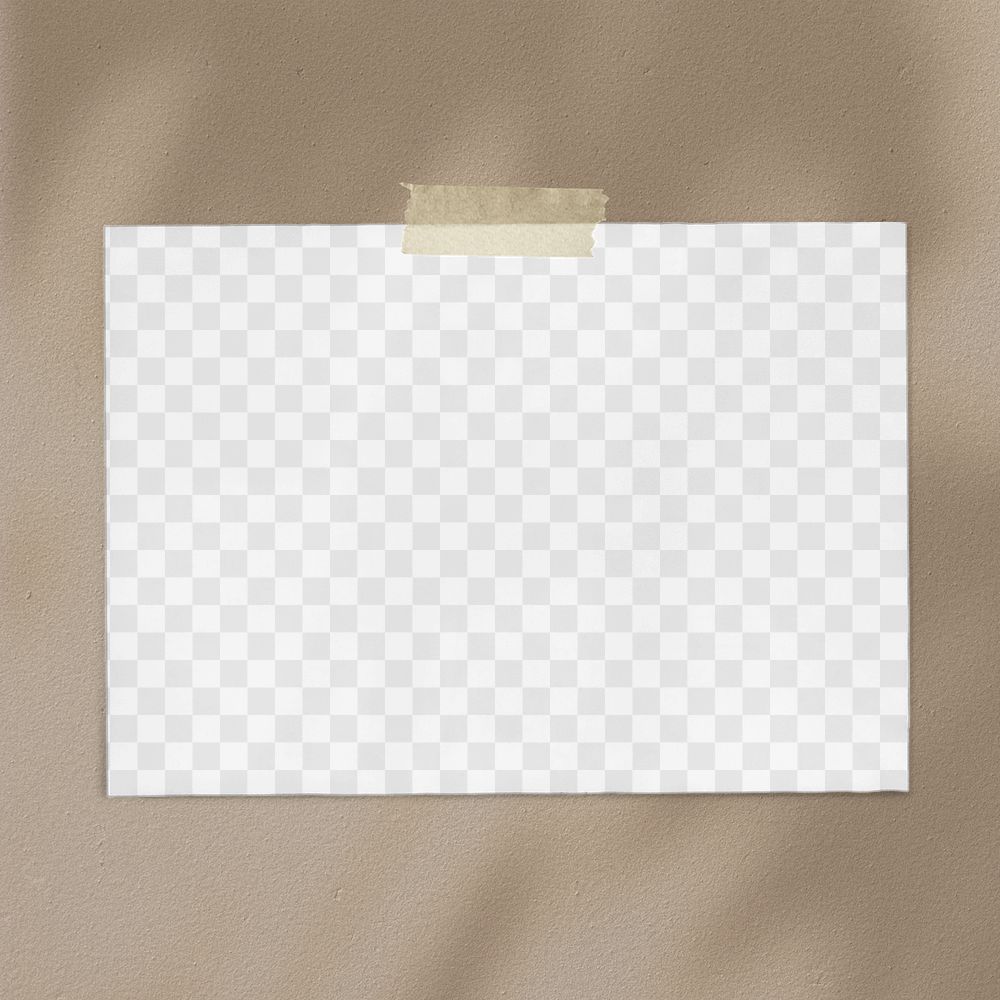 Note paper png transparent mockup