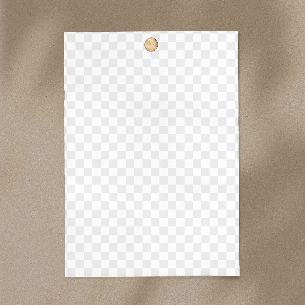 Note paper png transparent mockup