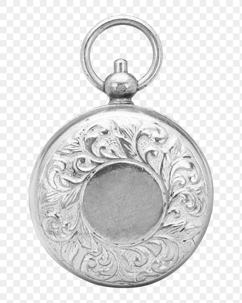 Aesthetic vintage silver pocket watch png on transparent background. Remixed by rawpixel.