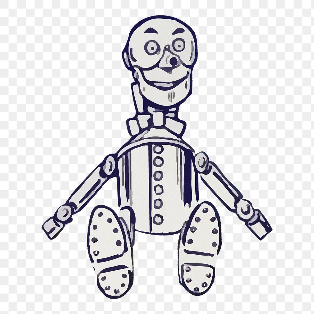 Aesthetic Tinman png from Wizard of Oz on transparent background.  Remastered by rawpixel