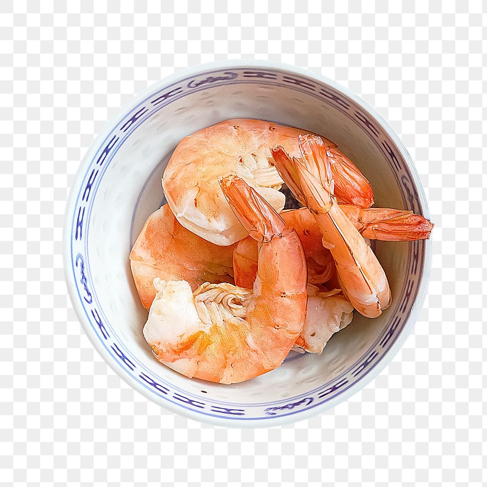 Boiled shrimp png sticker, transparent background