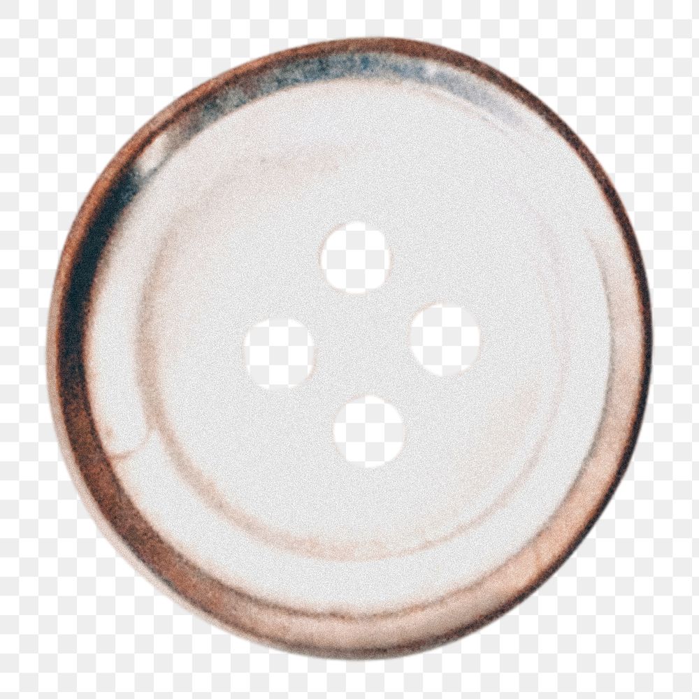 Button png sticker, transparent background