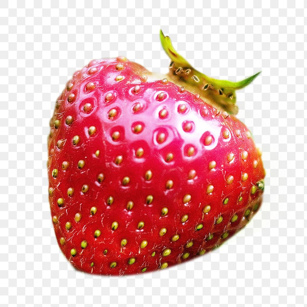 Strawberry fruit png sticker, transparent background