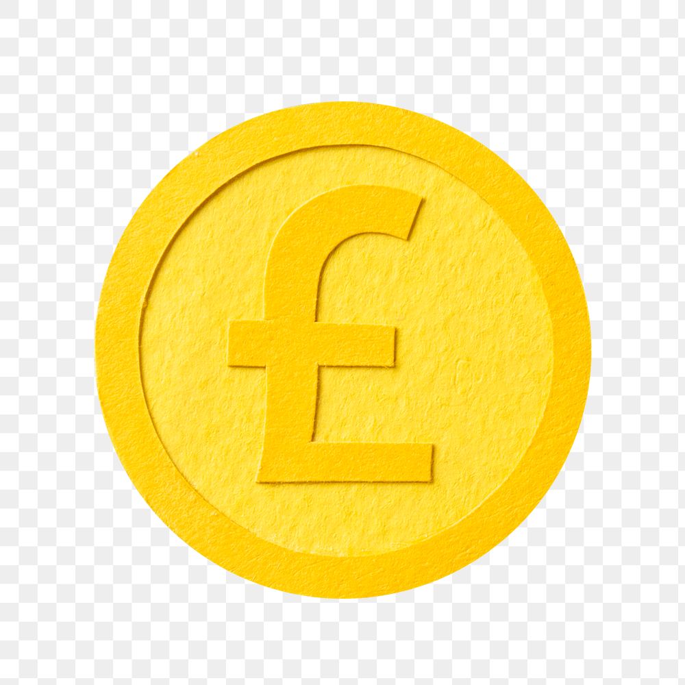 Pound sterling png currency money sticker, transparent background