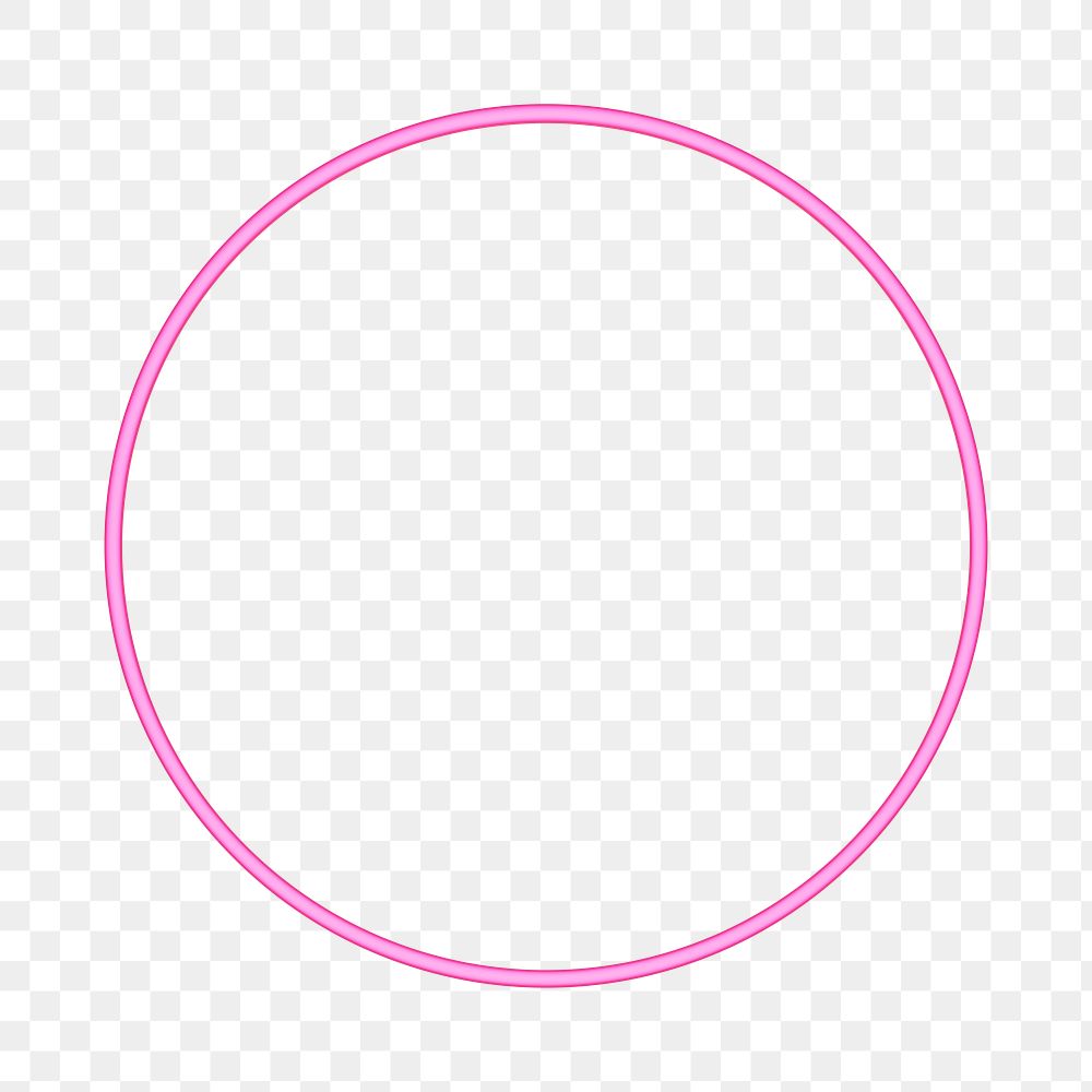 3D circle png frame, transparent background