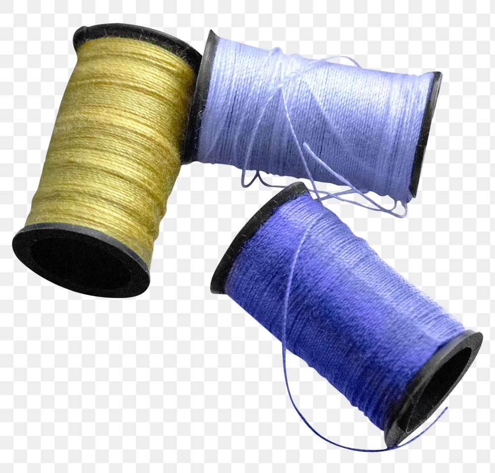 Thread spools png, isolated object, transparent background