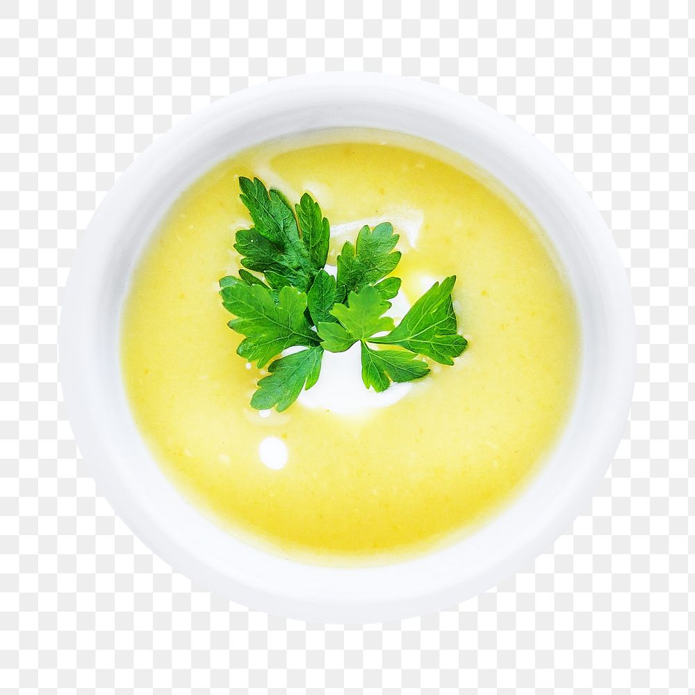 Corn soup png, healthy food, transparent background