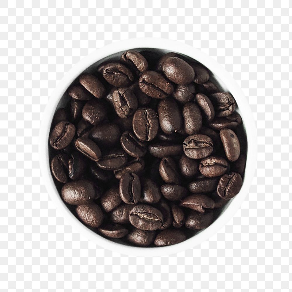 Coffee beans png collage element on transparent background