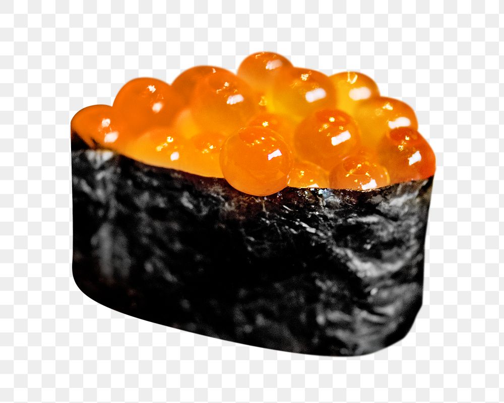 Japanese sushi png, food element, transparent background