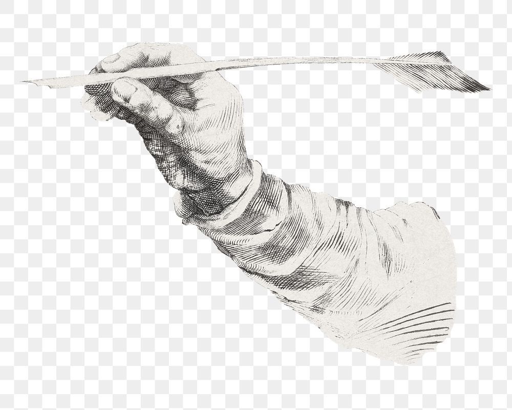 PNG Hand  illustration transparent background. Remixed by rawpixel.