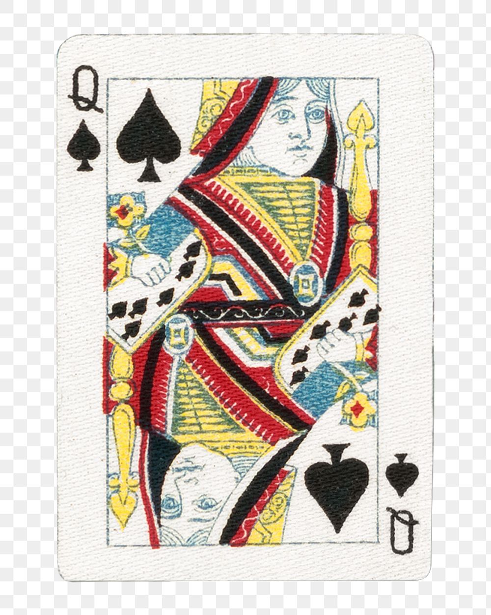PNG Queen spade poker card  transparent background. Remixed by rawpixel.