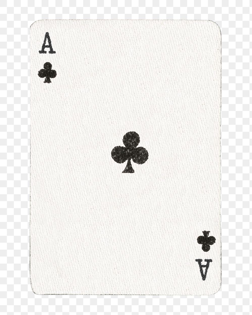 PNG Ace clover poker card transparent background. Remixed by rawpixel.