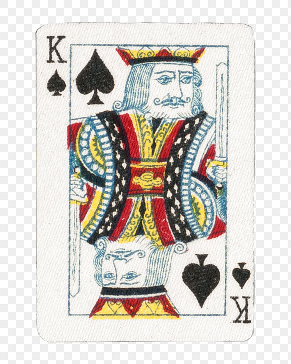 PNG King spade poker card  transparent background. Remixed by rawpixel.