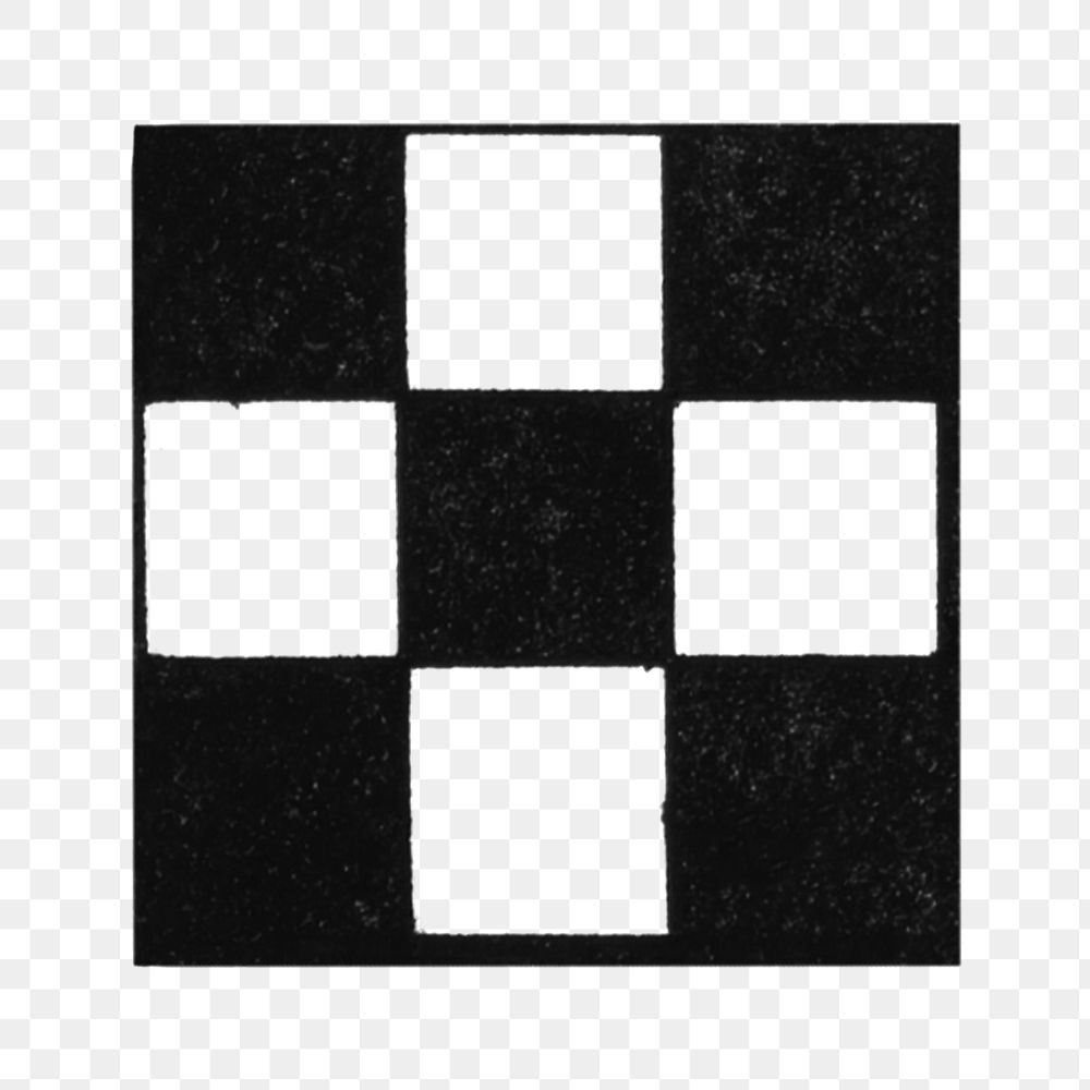 PNG Checkered square shape, vintage illustration, transparent background.  Remixed by rawpixel. 