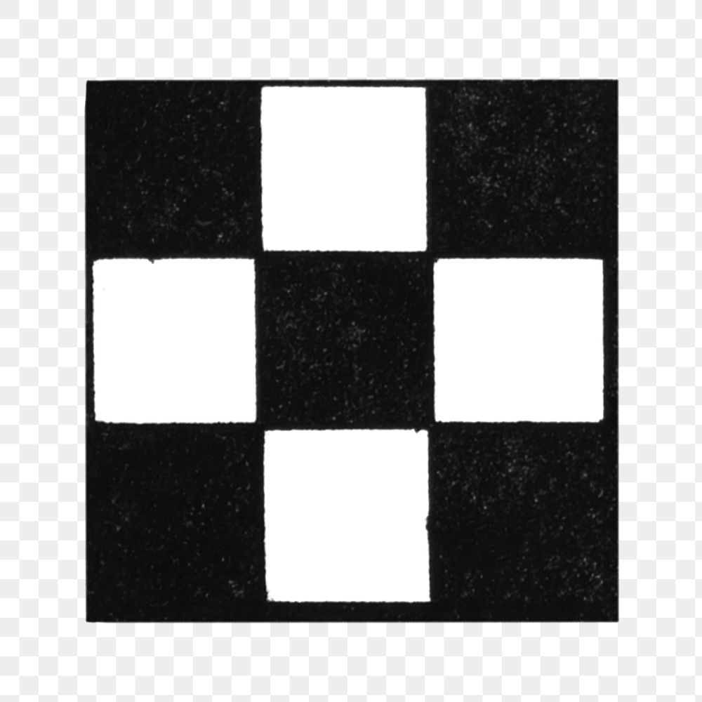 PNG Checkered square shape, vintage illustration, transparent background.  Remixed by rawpixel. 