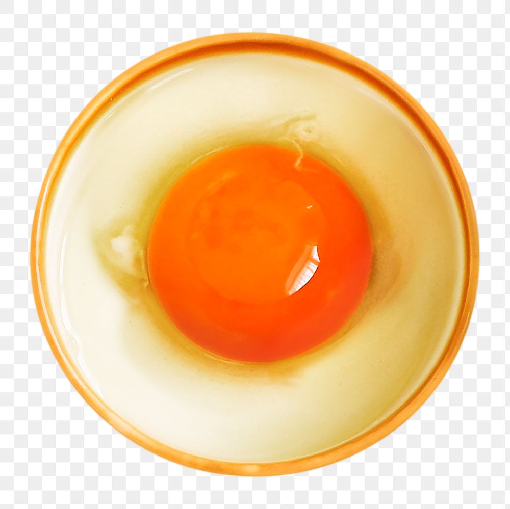 Raw eggs png collage element on transparent background