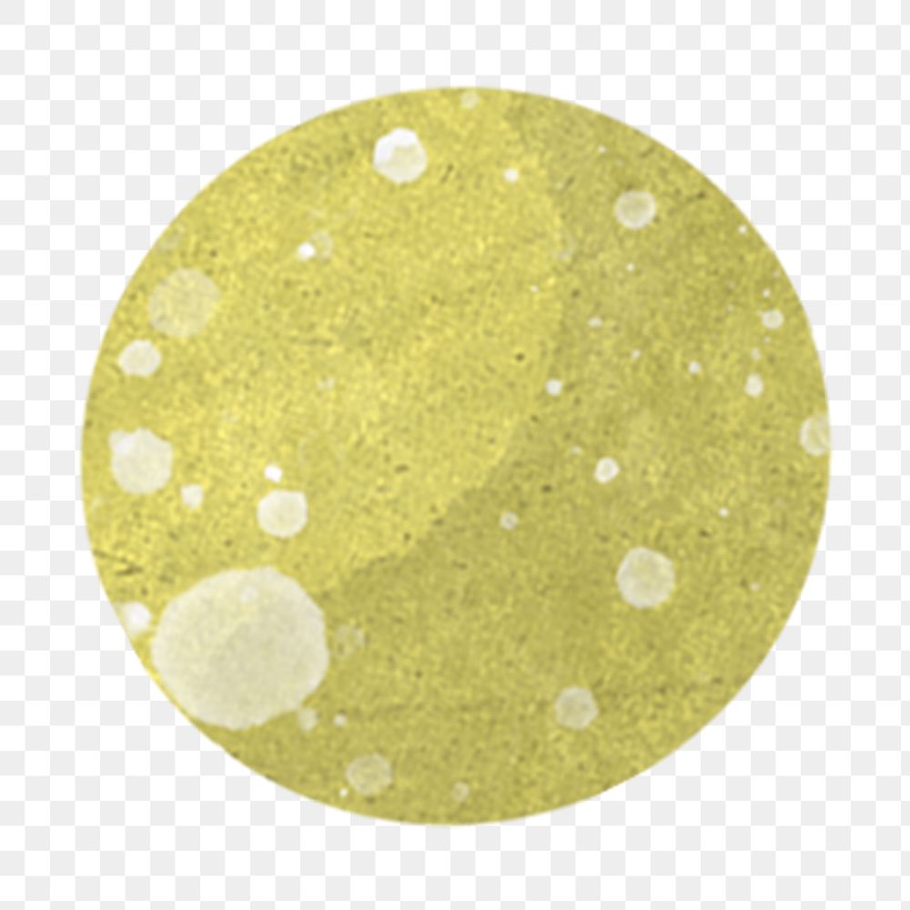 The Moon png, galaxy paper craft element, transparent background