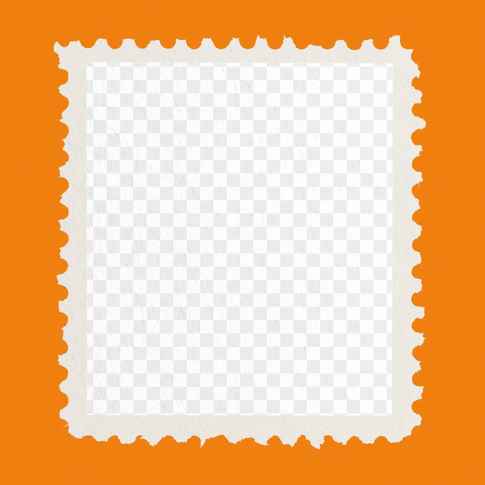 Postage Stamp png mockup, transparent design