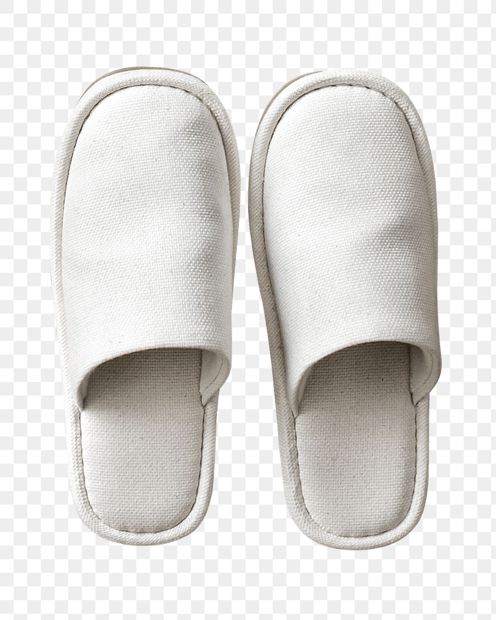 White slippers  png sticker, transparent background