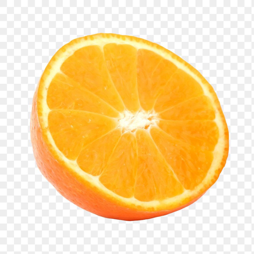 Orange fruit png sticker, transparent background