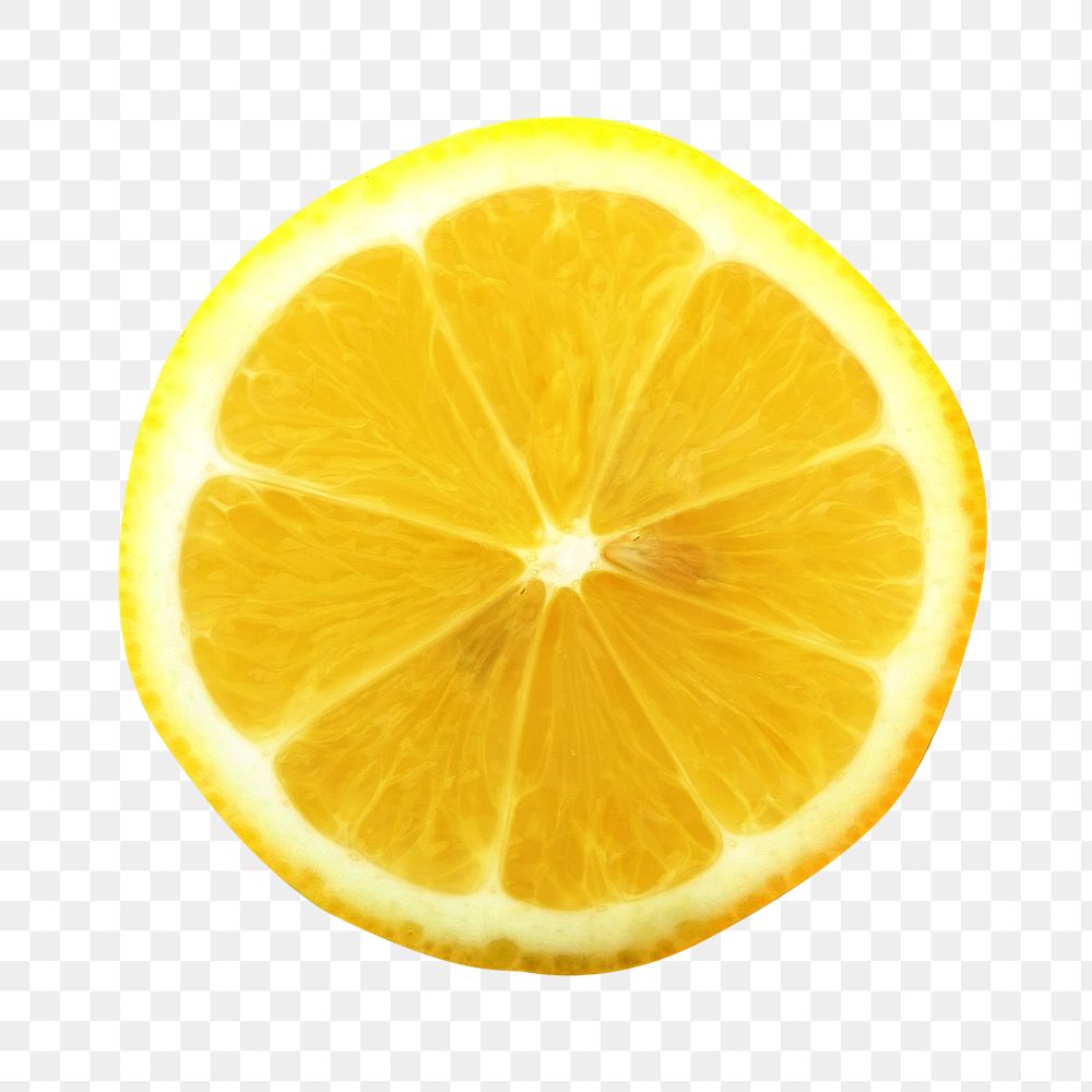 Lemon fruit png sticker, transparent background