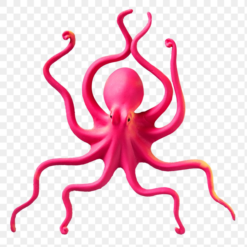 Toy octopus  png, transparent background