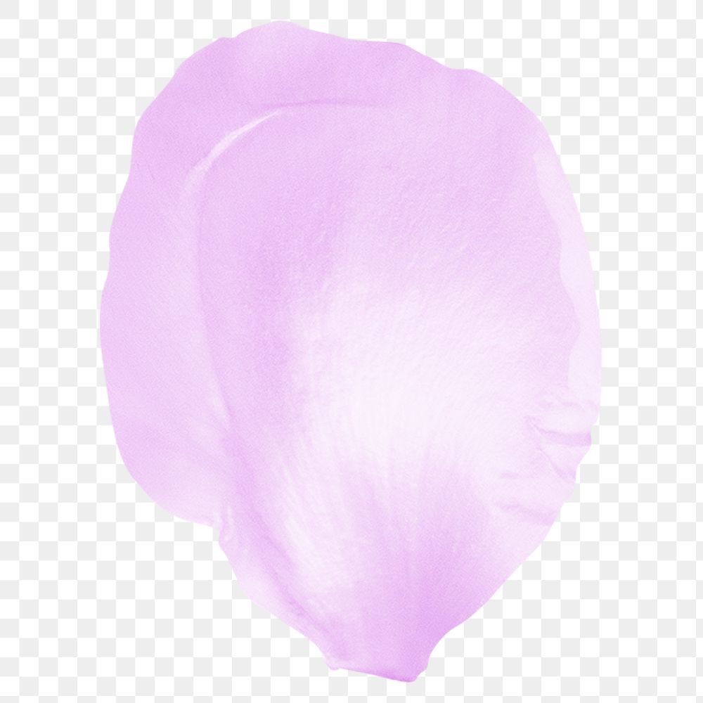Pink flower petal png element, transparent background