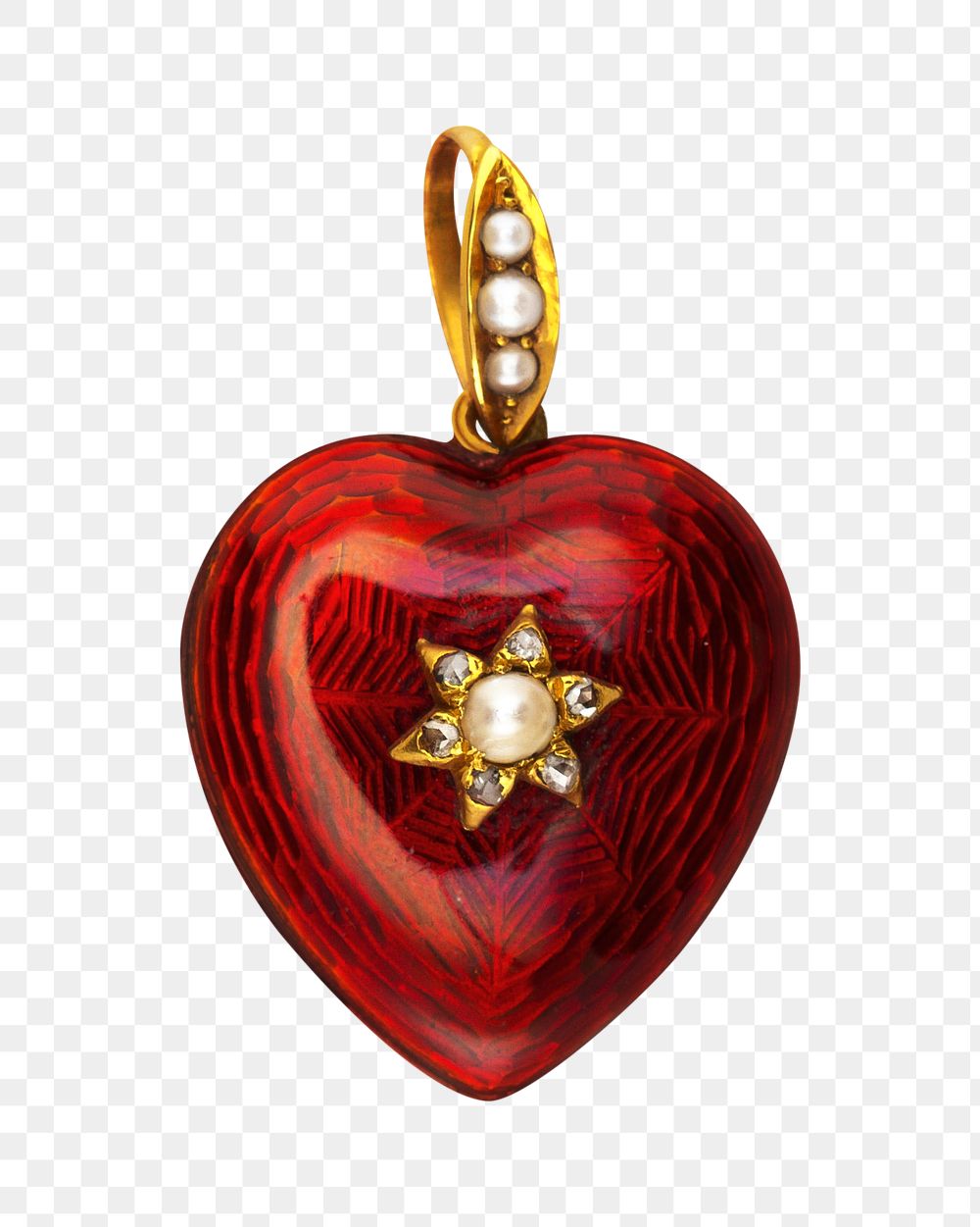 Heart locket png, vintage jewelry on transparent background. Remixed by rawpixel.