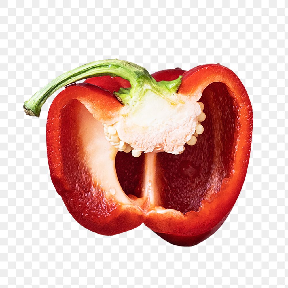 Bell pepper png, healthy food, transparent background