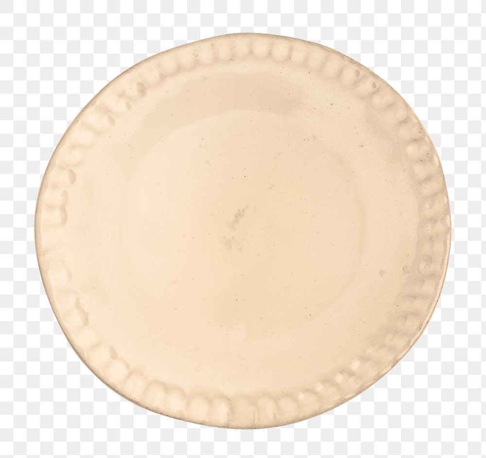 Handmade plate png tableware, transparent background