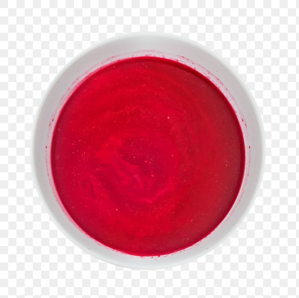 Red soup png, isolated object, transparent background