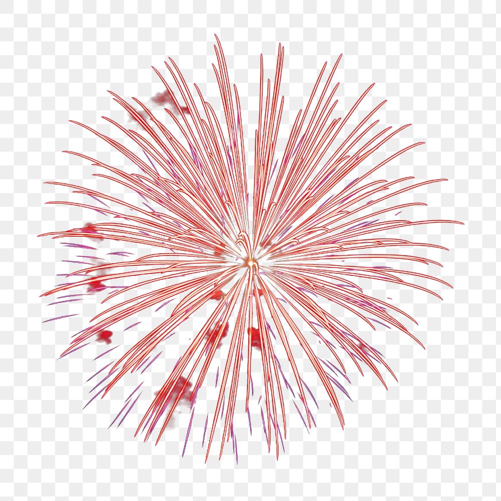 Fireworks png, isolated object, transparent background