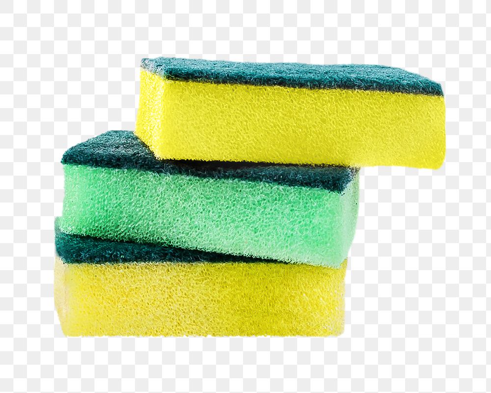 Stacked sponge png, isolated object, transparent background