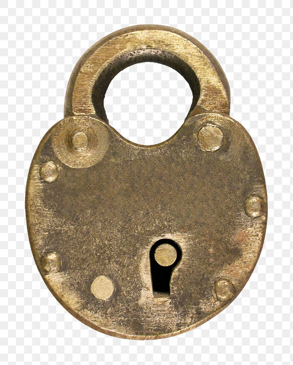 Vintage padlock png, old object designed by H. C. Jones, transparent background. Remixed by rawpixel.
