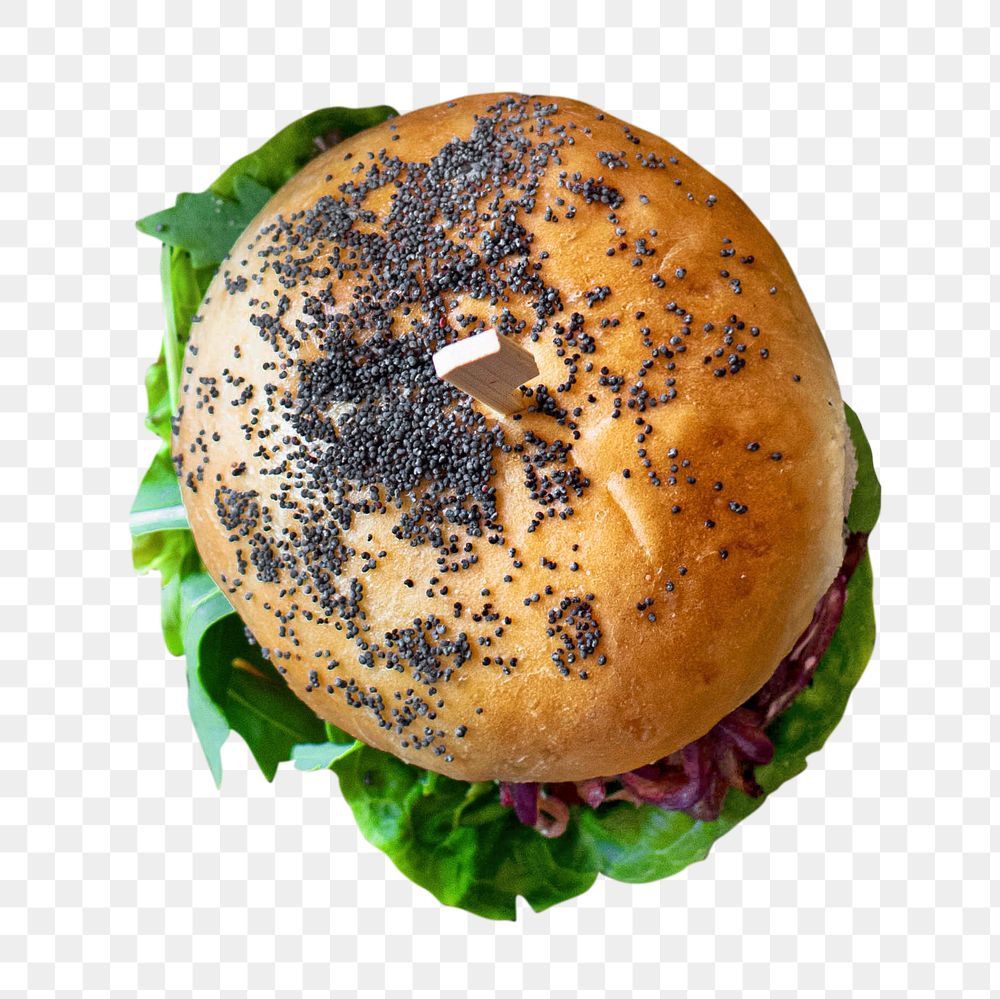 Burger png collage element, transparent background