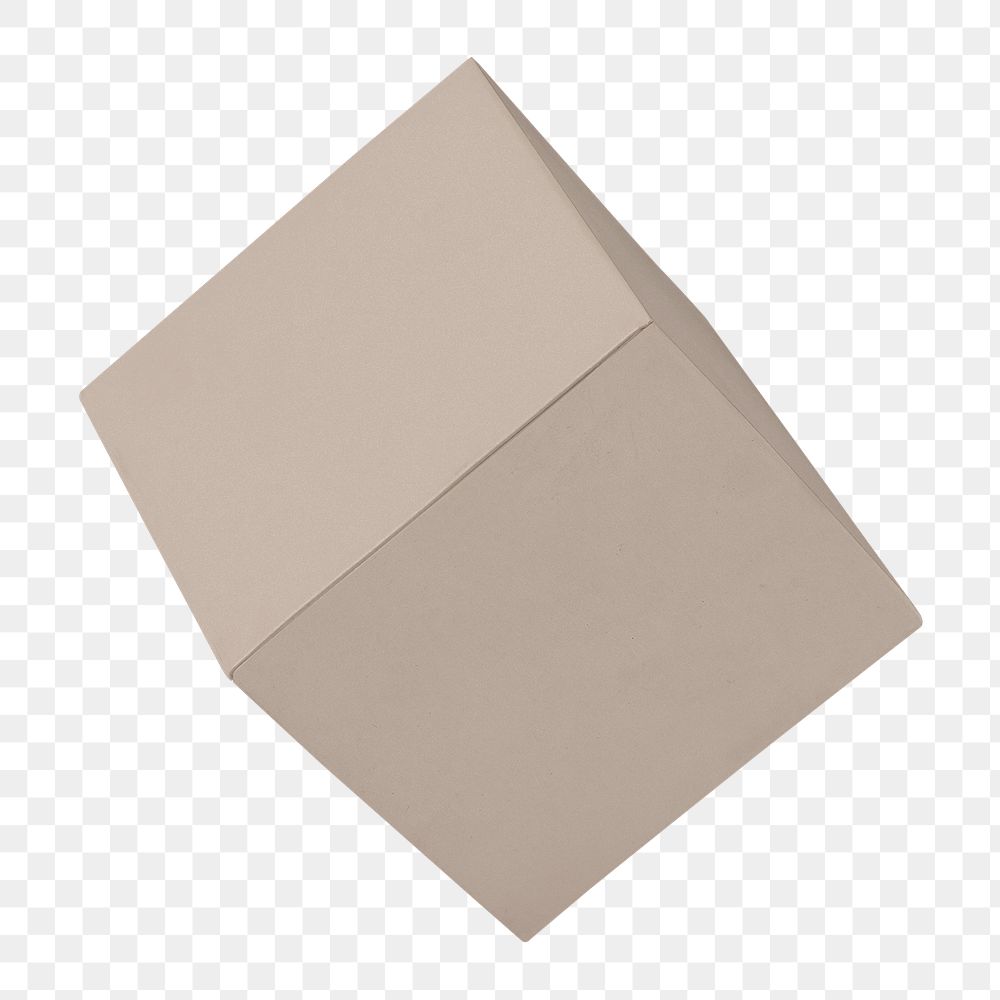 Craft box png product packaging, transparent background