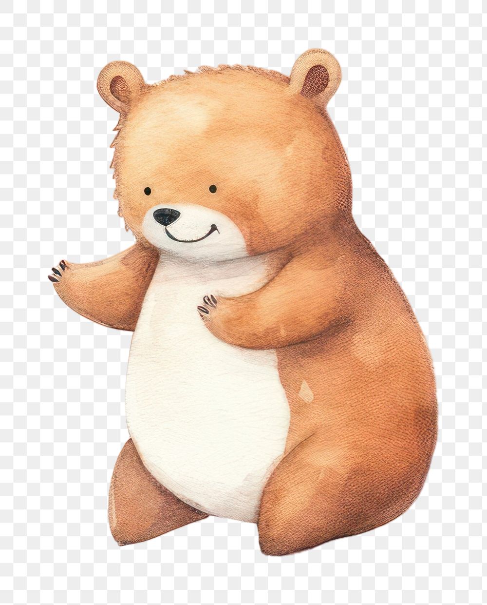 PNG Animal bear cartoon mammal. AI generated Image by rawpixel.