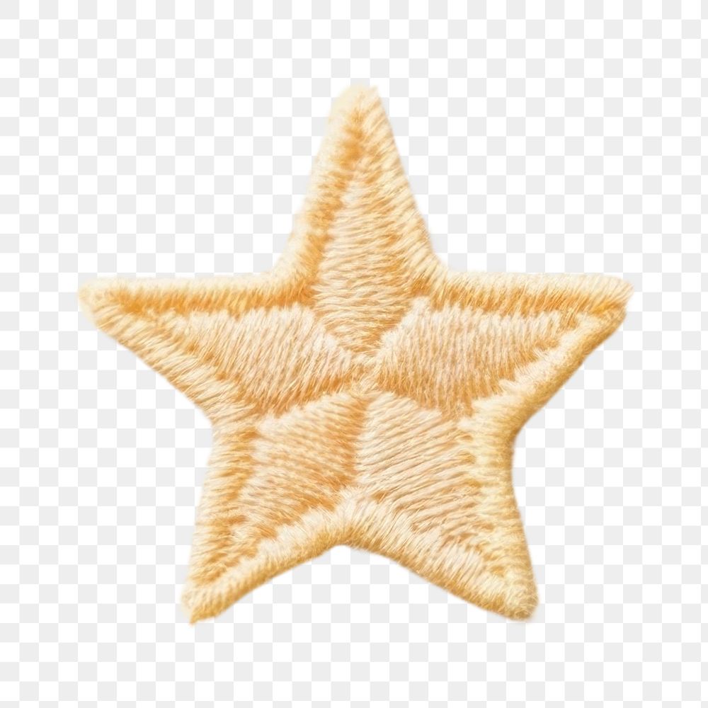 PNG One Star embroidery pattern symbol star celebration. AI generated Image by rawpixel.
