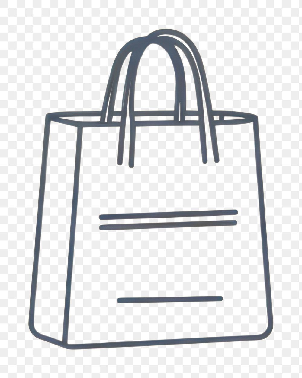 PNG Shopping bag handbag purse line. AI generated Image by rawpixel.