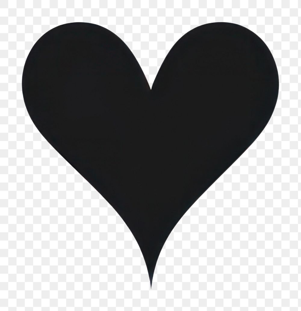 PNG Heart symbol white black. AI generated Image by rawpixel.