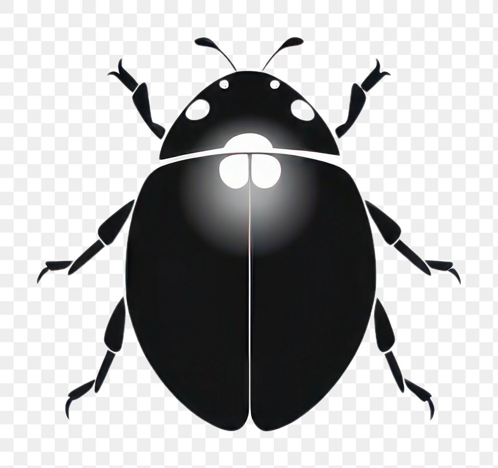 PNG Ladybird insect animal black. AI generated Image by rawpixel.