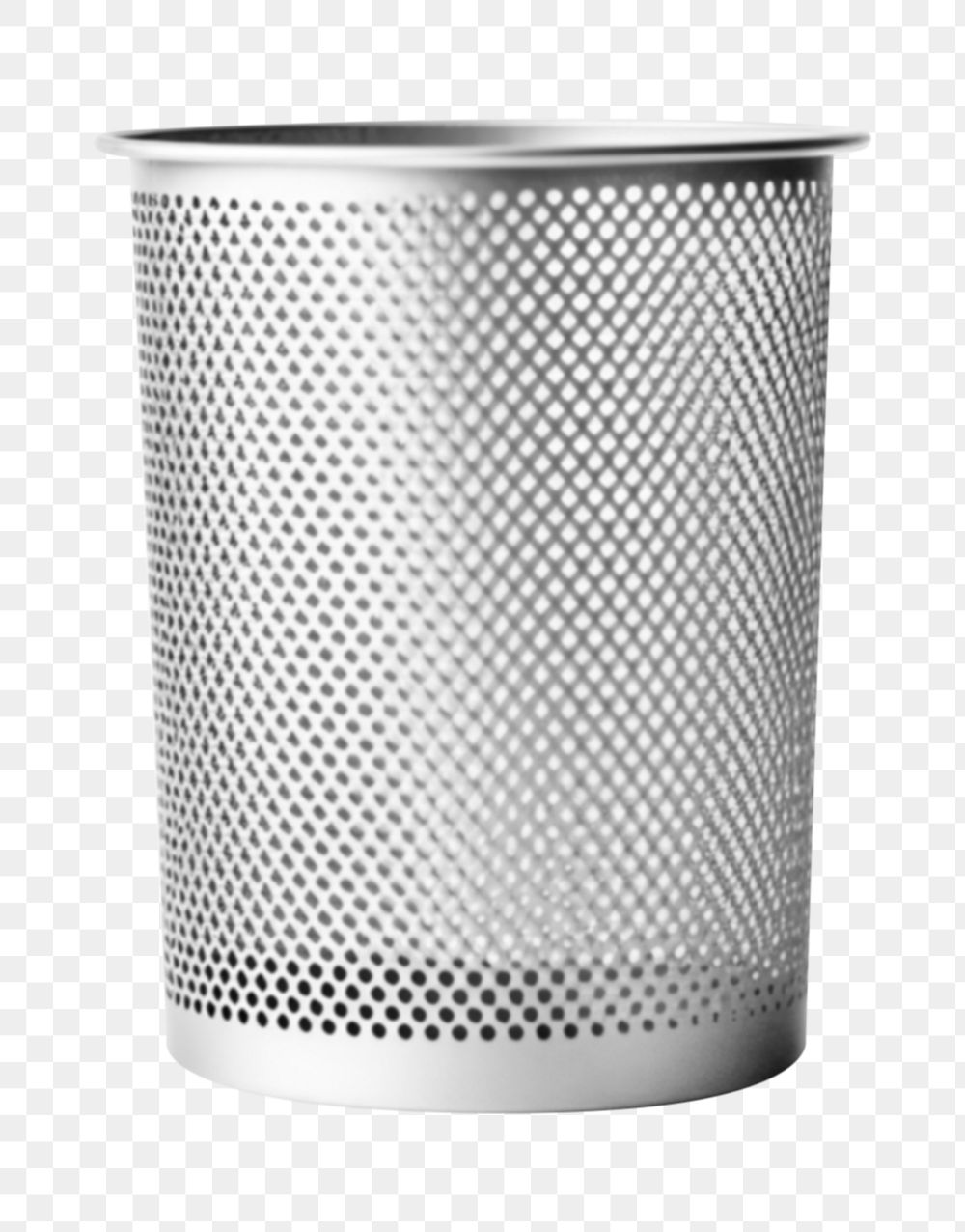 PNG Silver trash can white background electronics container. AI generated Image by rawpixel.