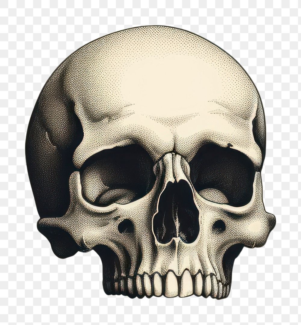 PNG Skull frame document stained. AI generated Image by rawpixel.