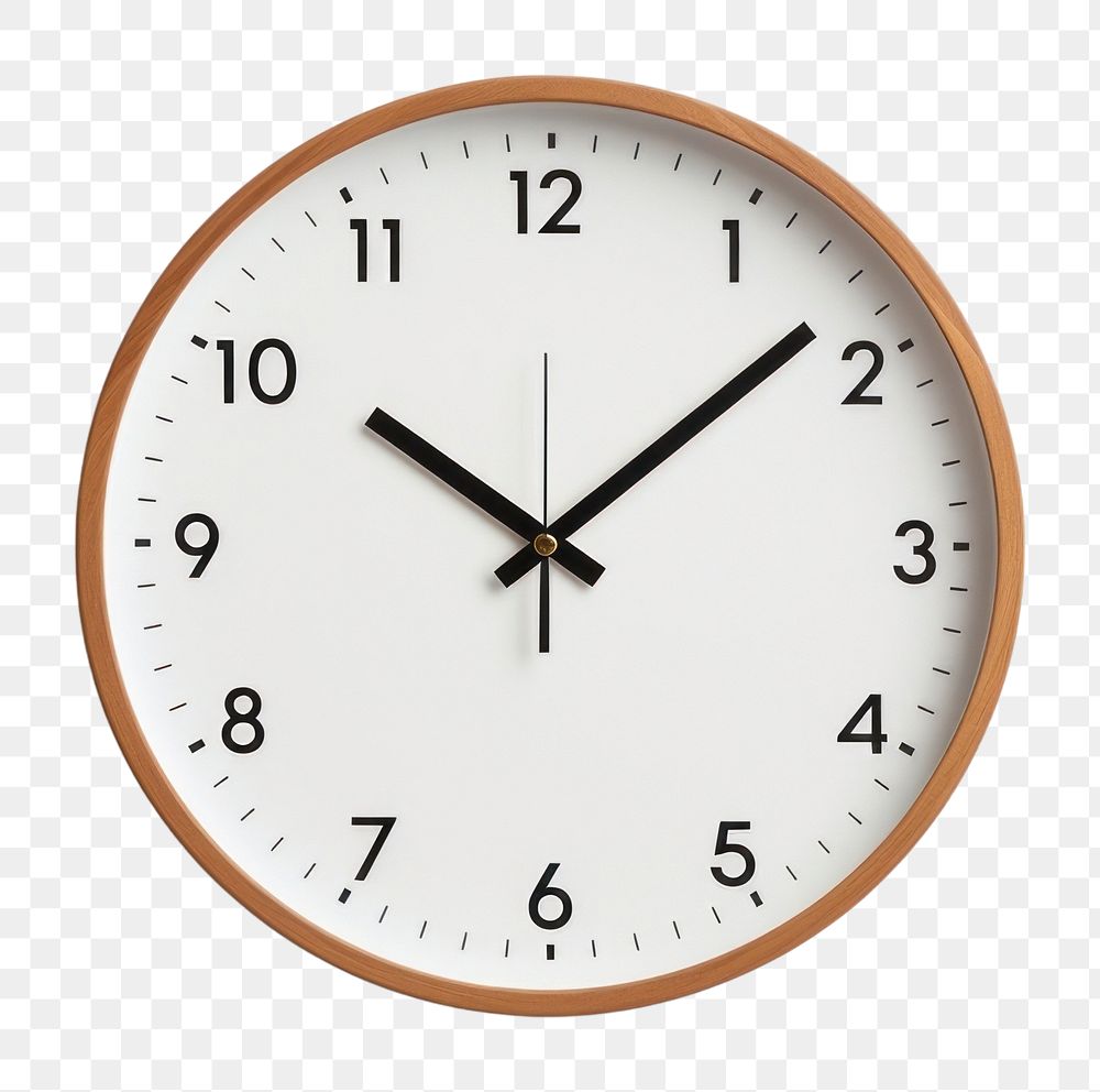 PNG Clock white wall white background. AI generated Image by rawpixel.