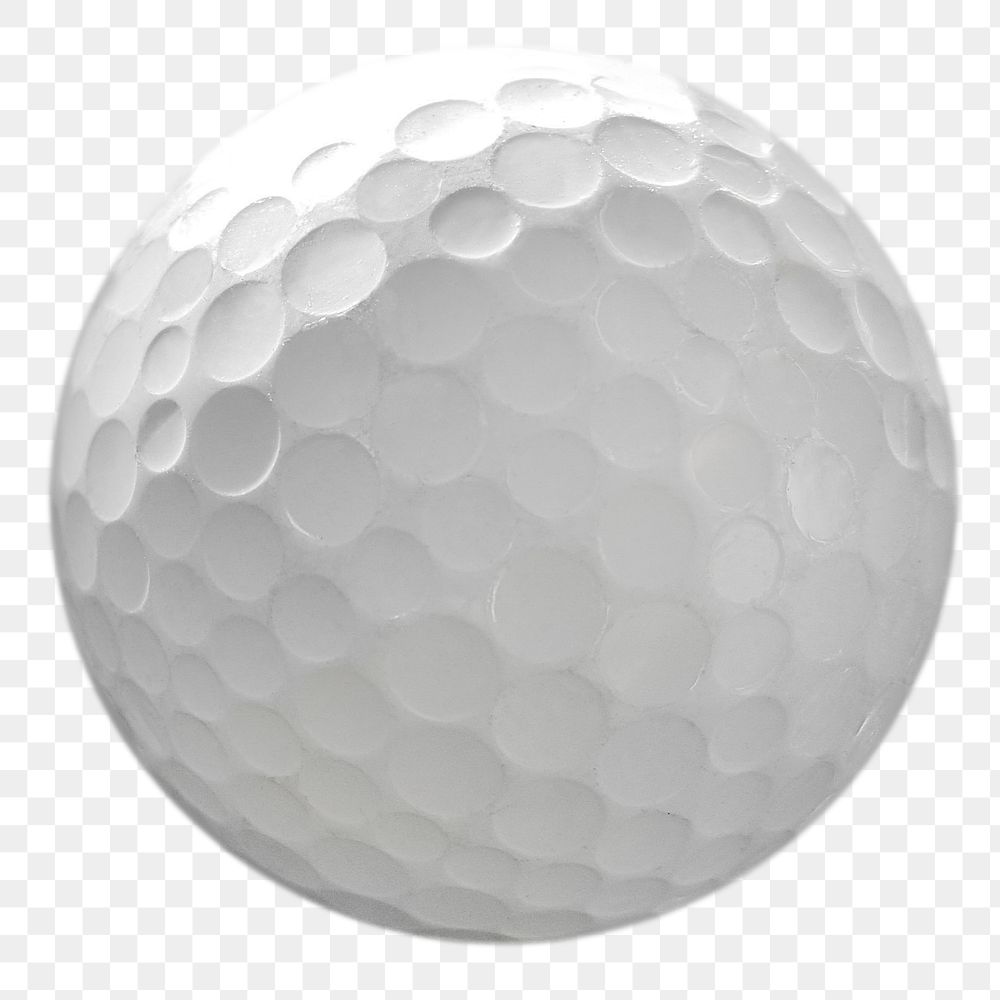 Golf ball png sticker, sports equipment image, transparent background