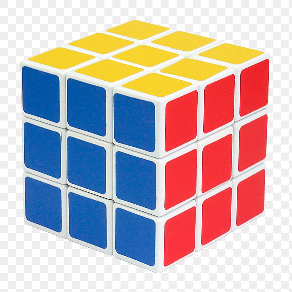 Rubik's cube png sticker, toy transparent background