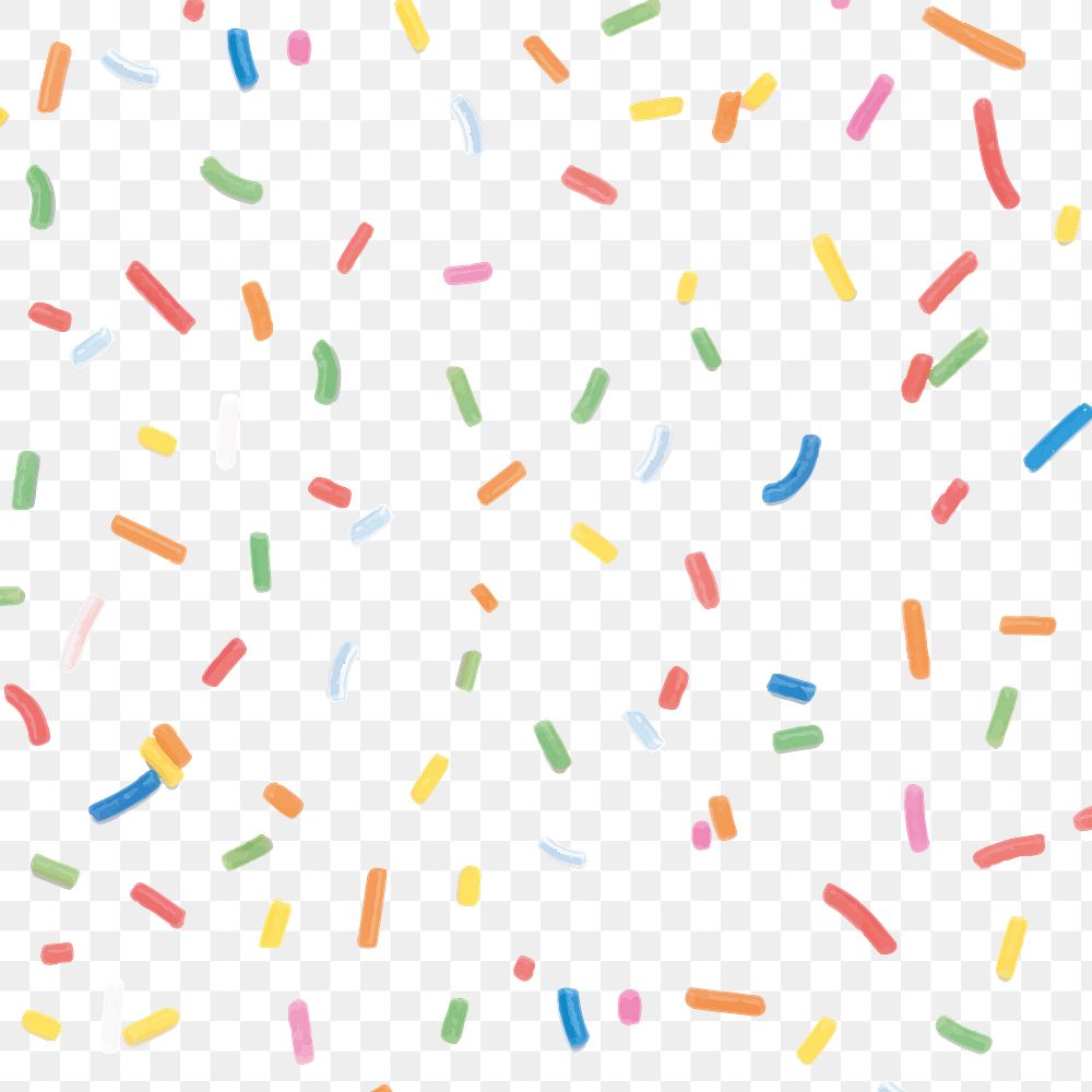 Confetti sprinkle pattern png transparent Premium PNG rawpixel