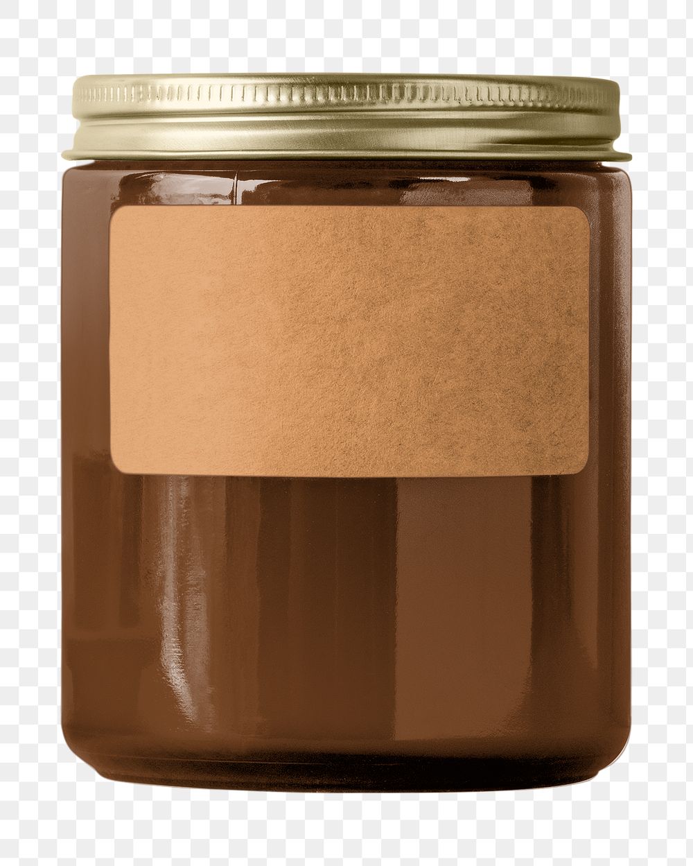 Candle jar png sticker, transparent background