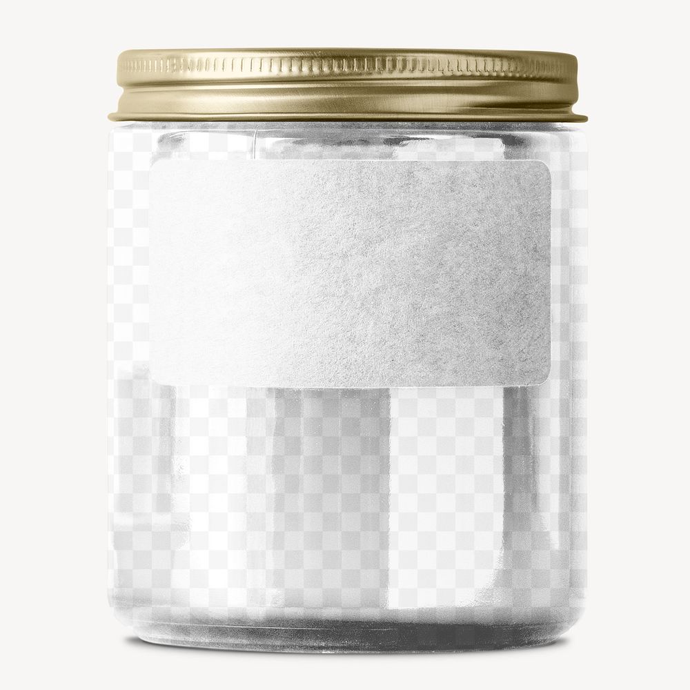 Candle jar png mockup, transparent design
