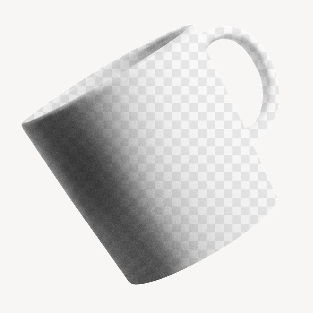 Coffee mug png mockup, transparent design